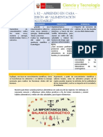 Semana 32 - Aprendo en Casa - Sesión 48 "Alimentación Saludable"