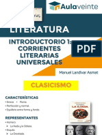 INTRO 1 - CORRIENTES LITERARIAS UNIVERSALES