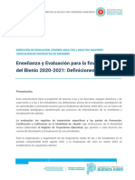 Comunicación Conjunta DEJAYAM-ECE - Evaluación Cierre Bienio 2020-2021