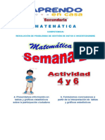 RESOLUCIÓN MATEMÁICA. SEMANA 2 ACTIVIDAD 3, 4 y 6 ABRIL 2021