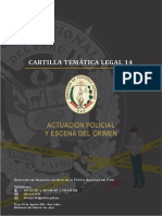 CARTILLA 14 - ACTUACIÓN POLICIAL Y ESCENA DEL CRIMEN