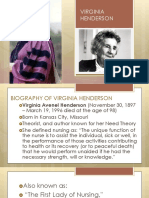 Virginia Henderson Biography and Need Theory