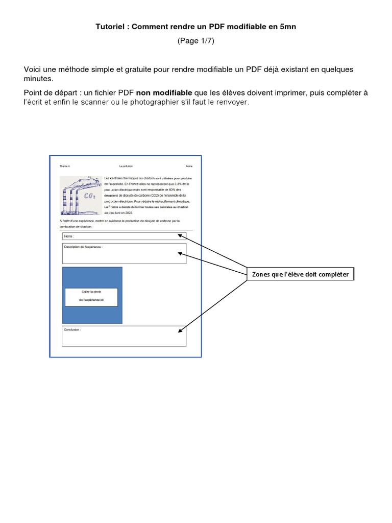 Rendre un PDF modifiable en 5 minutes | PDF | Génie logiciel ...
