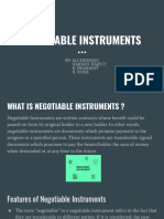 Negotiable Instruments Explained