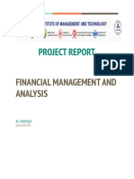 FINANCIAL MANAGEMENT PROJECT REPORT