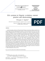 Nigeria's EIA Systems Evolution and Shortcomings