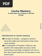 Cache Memory: A Safe Place For Hiding or Storing Things