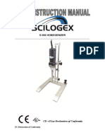 SCILOGEX D-500 Homogenizer Manual