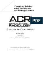 General Competency Radiology In-Training Test Questions For Diagnostic Radiology Residents