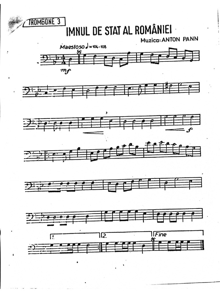 Hino Da Romênia PDF | PDF