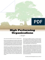 High Performing Organizations