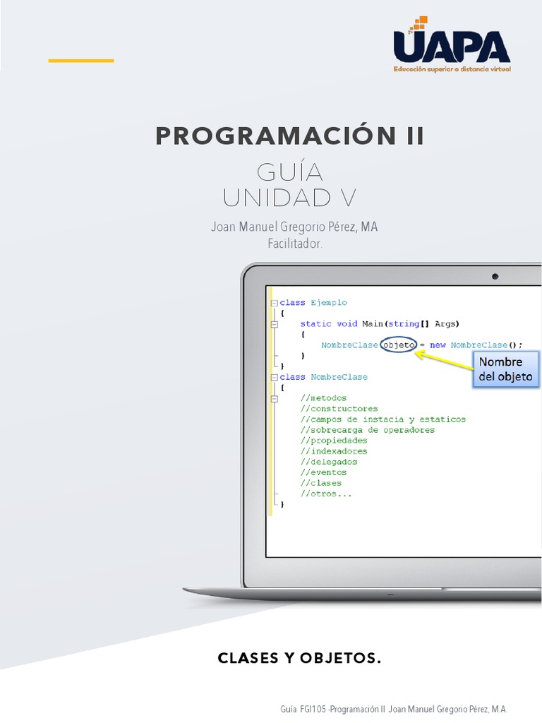Clases y Objetos en Programación II | PDF | Objeto (informática ...