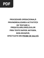 PROCEDURĂ DE TESTARE ÎN UNITĂȚI DE ÎNVĂȚĂMÂNT (final) (1)
