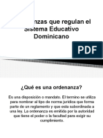 Ordenanzas Del Sistema Público Dominicano