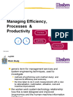 Manage Productivity & Efficiency
