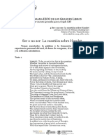 Sesión 4 Textos Ser o No Ser La Cuestión Sobre Hamlet