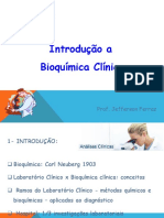 Prof 1 Introdução A Bioquímica Clínica