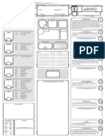 D&D5E - Ladino Ficha de Classe Editável