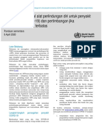 Who 2019 Penggunaan Rasional Alat Perlindungan Diri Untuk Covid 19 Dan Pertimbangan