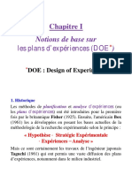 Plans D'expériences - Cours 1