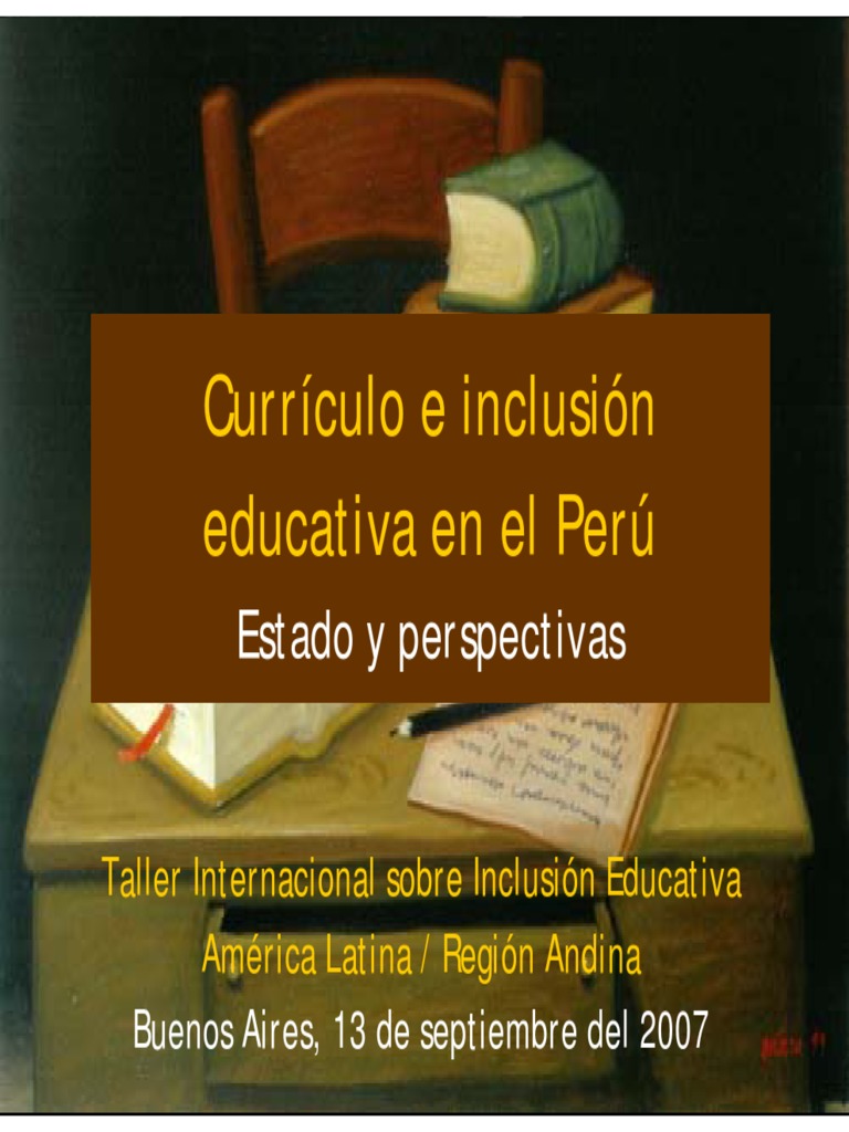 Curriculo e Inclusion Educativa en Peru | PDF | Plan de estudios ...