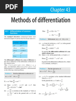 Methods of Differentiation