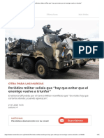 Periódico Militar Señala Que "Hay Que Evitar Que El Enemigo Vuelva A Triunfar"