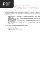 La gestion des risques financiers