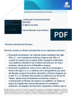 Características de Los Periodos Del Derecho Romano