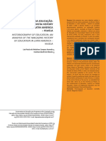 Análise da Revista HistELA sobre Historiografia da Educação na América Latina (2018-2020