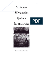 Silvestrini Vittorio 1998 Que Es La Entropia