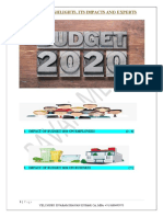 Budget 2020 Highlights, Its Impacts and Experts Comments