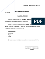 Carta Poder para Tramite