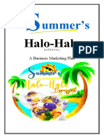 Summers Halo Halo Espesyal Business Marketing Plan