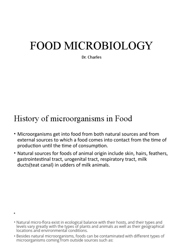 Sources of Microorganisms in Food | PDF | Microorganism | Pathogen
