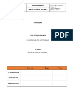 Procedimiento de Instalación de Drywall