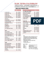 Pricelist Wheldy Tenda 2021