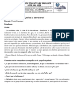 Que Es La Literatura Taller PDF