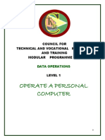 Operate Personal Computer
