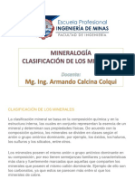 Mineralogia - Clasificacion de Minerales
