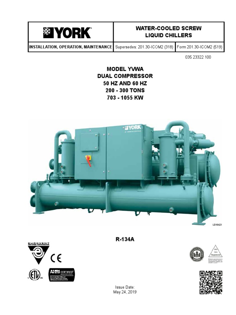York YVWA | PDF | Mechanical Engineering | Manufactured Goods