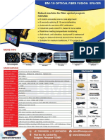 Robust Machine For Fiber Optical Projects: Features