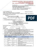 3er. TRABAJO GRUPAL GESTION ECONOMICA Y FINANCIERA PARA INGENIEROS 2020 II