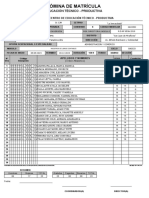 Nomina de Matricula 2019 D-V