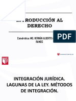 Sesión 13 - Integración Jurídica. Lagunas de La Ley