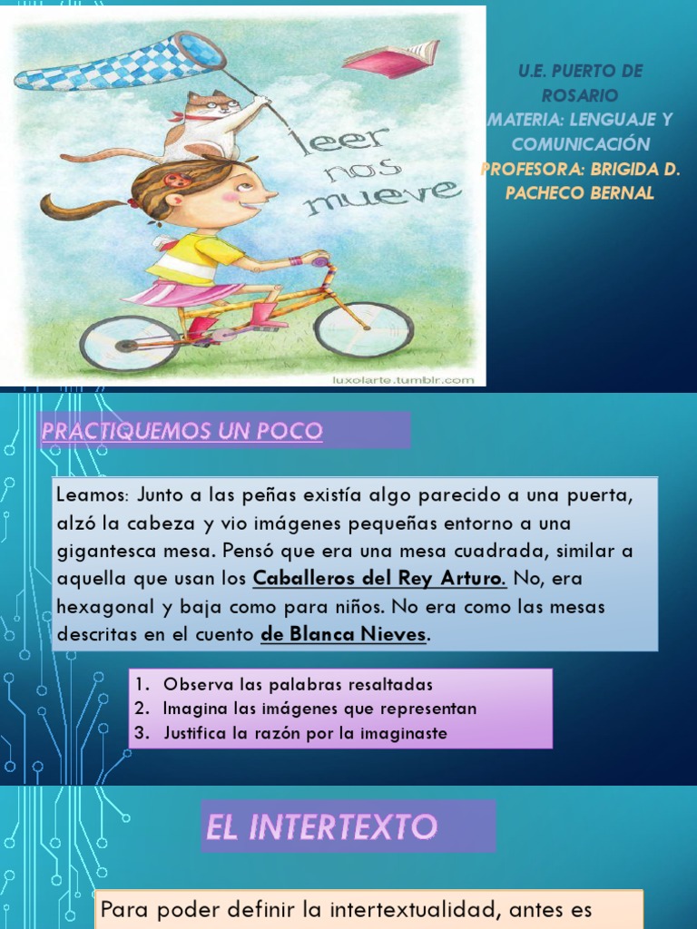 5ta Clase 1E INTERTEXTO | PDF