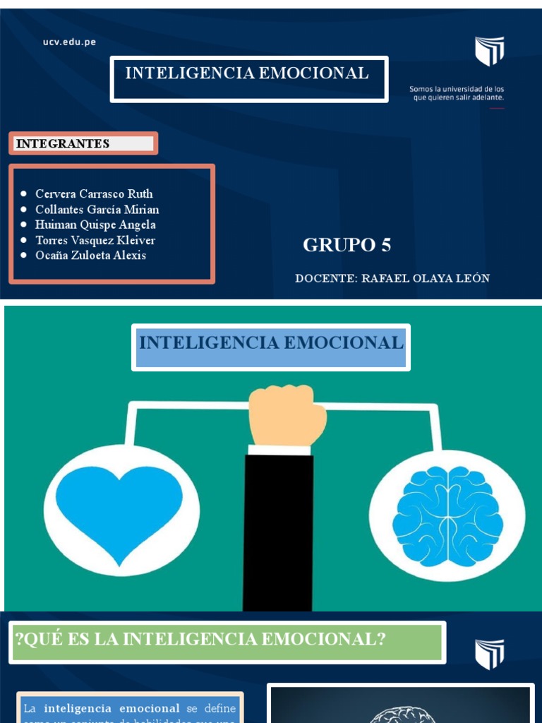 Inteligencia Emocional - Grupo 5 | PDF | Las emociones | Inteligencia ...