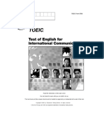 Reading Comprehension for TOEIC