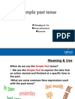 Simple Past Tense: Meaning & Use Form (Structure) Exercise