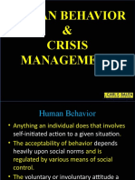 Human Behavior & Crisis Management